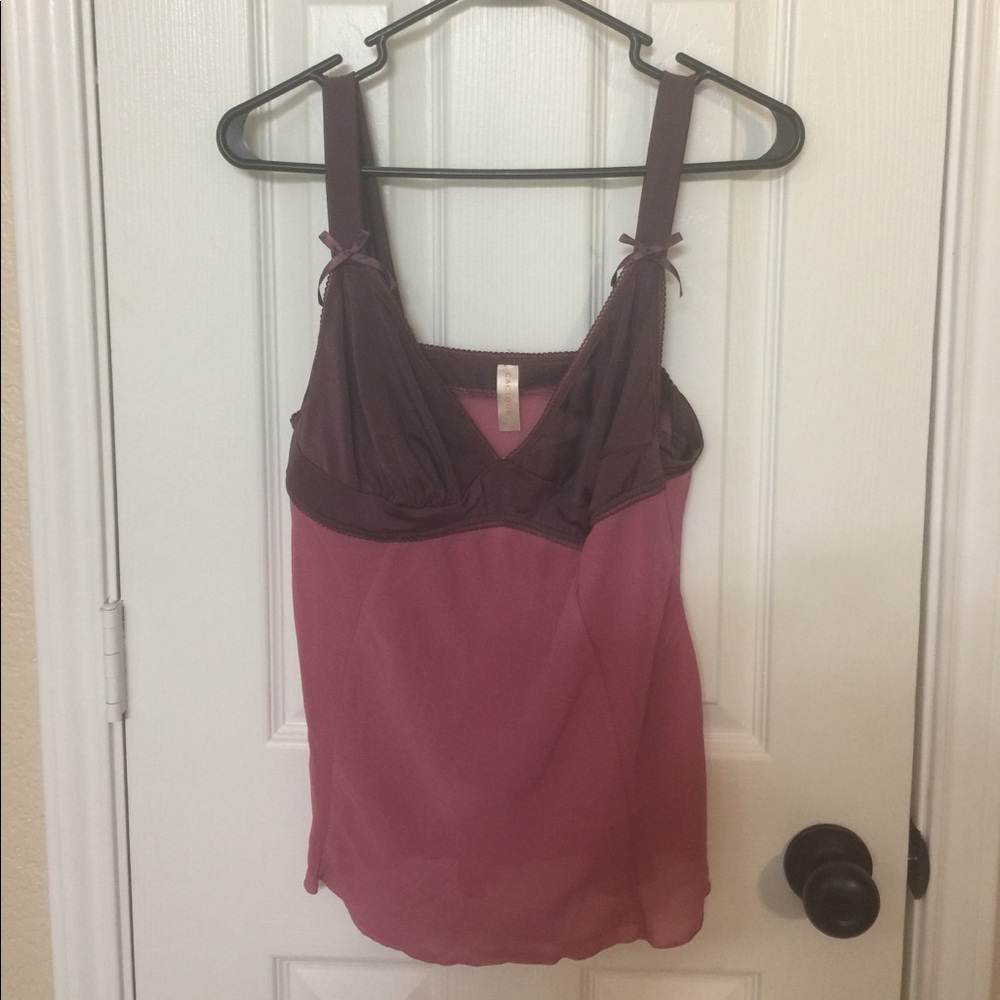 New w Tags 14 16 Cacique Sheer Tank Top Lingerie