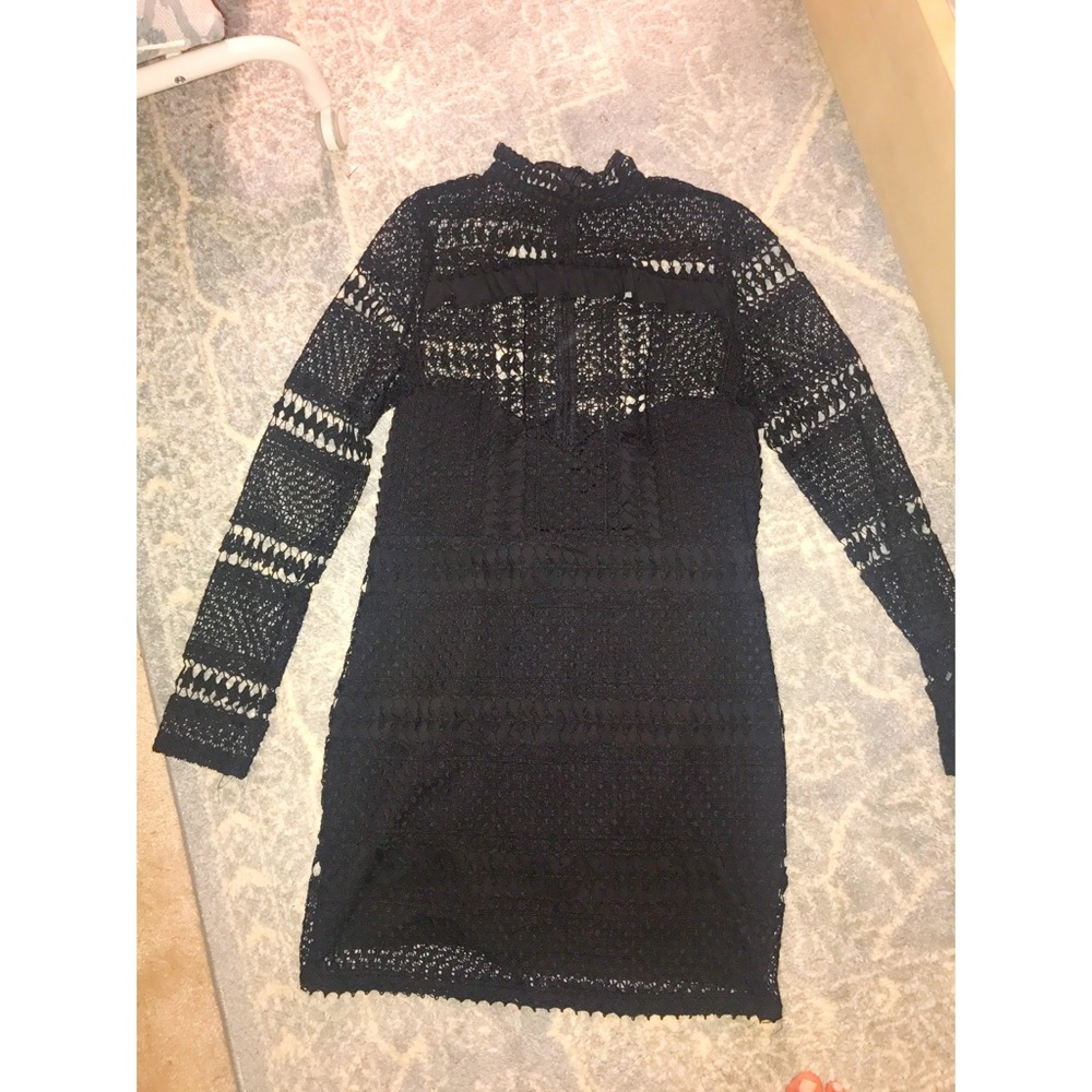 Classy Lace Over Lay Dress