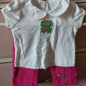 Gymboree Frog Outfit 6-12 Months