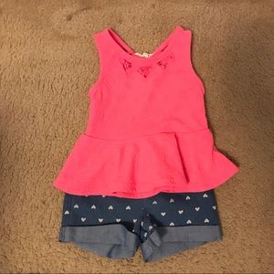 Toddler Girl's 2-Piece Short Set