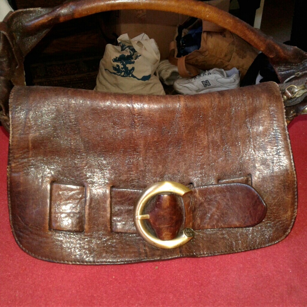 Brown Leather Handbag