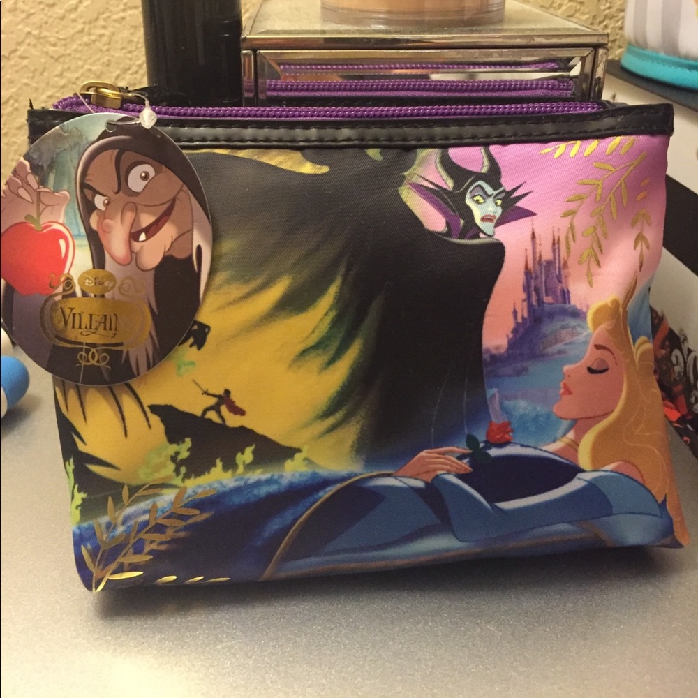 Sleeping beauty/Maleficent disney make up bag