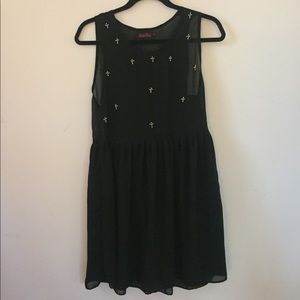 Motel Rocks Laynie Embroidered Cross Dress