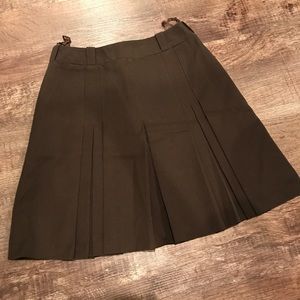 Vintage brown pleated skirt!