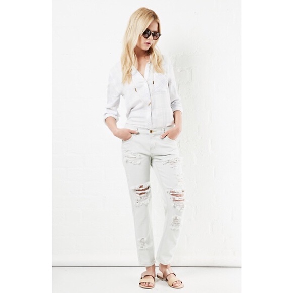 ONE TEASPOON Fleetwood Awesome Baggies | Bleached - Picture 3 of 8