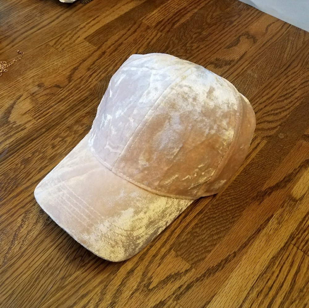 Light Pink Velvet Cap