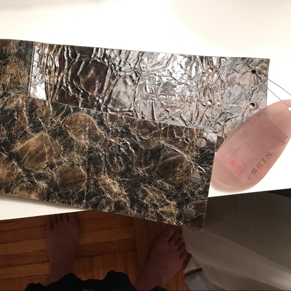 Ports 1961 Snakeskin Marble Statement Belt