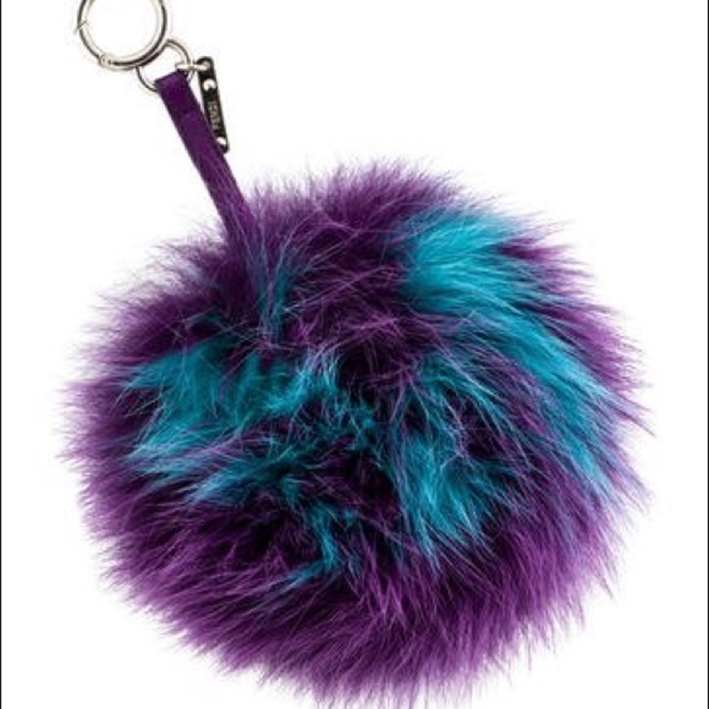 Authentic Fendi Fur Bag Charm M