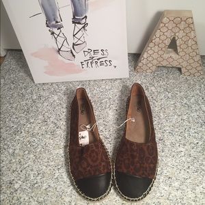 Mossimo leopard print espadrilles.