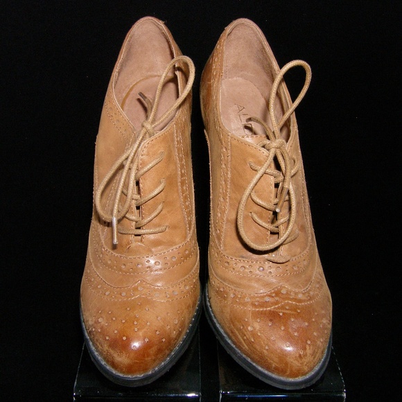 ALDO 'Falge' lace up leather oxford booties EU 38 - Picture 7 of 8