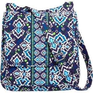 NEW Vera Bradley Ink Blue Hipster cross body purse