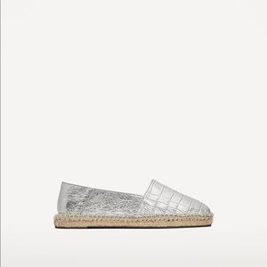 Zara Silver Slippers