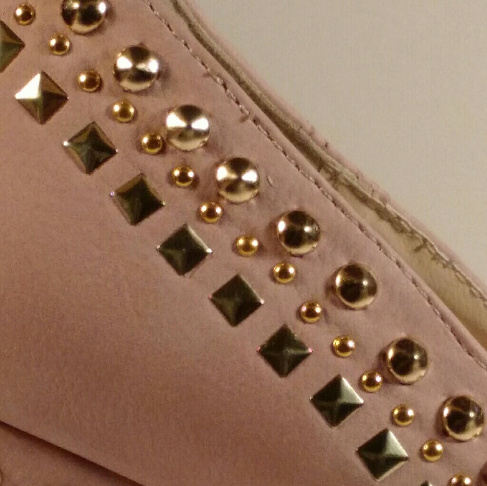 PINK STUDDED WEDGES - Picture 5 of 5