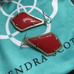 Kendra Scott red earrings