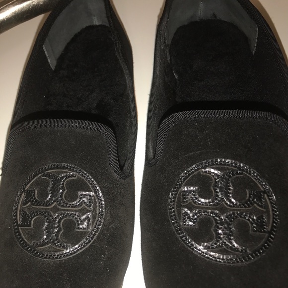 Tory Burch Black Suede Flats - Picture 4 of 5