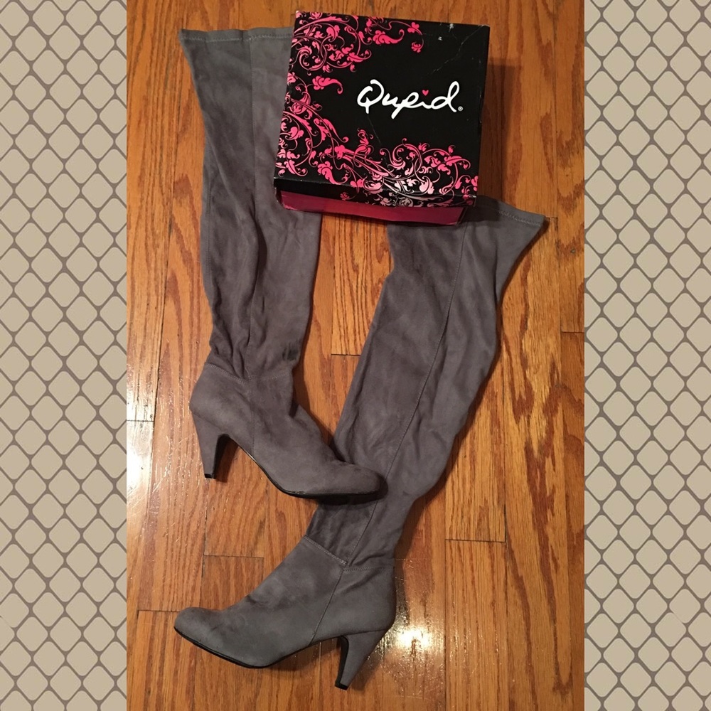 BRAND NEW Mocha Over The Knee Boots Size 10