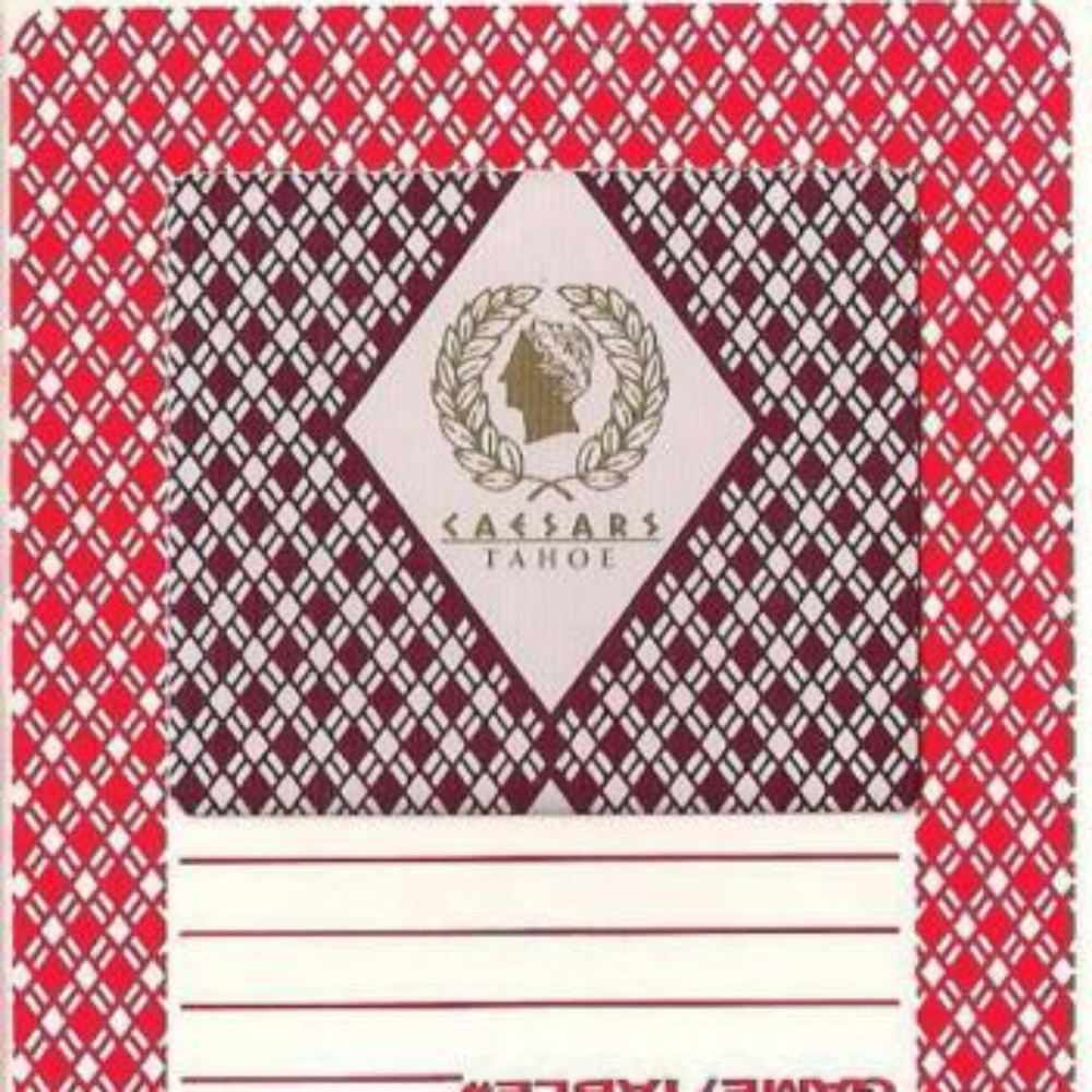 Caesars Tahoe Casino Playing Cards RARE LOT OF 5