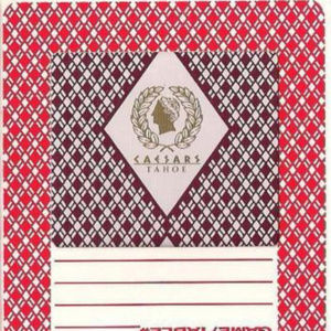 Caesars Tahoe Casino Playing Cards RARE LOT OF 5