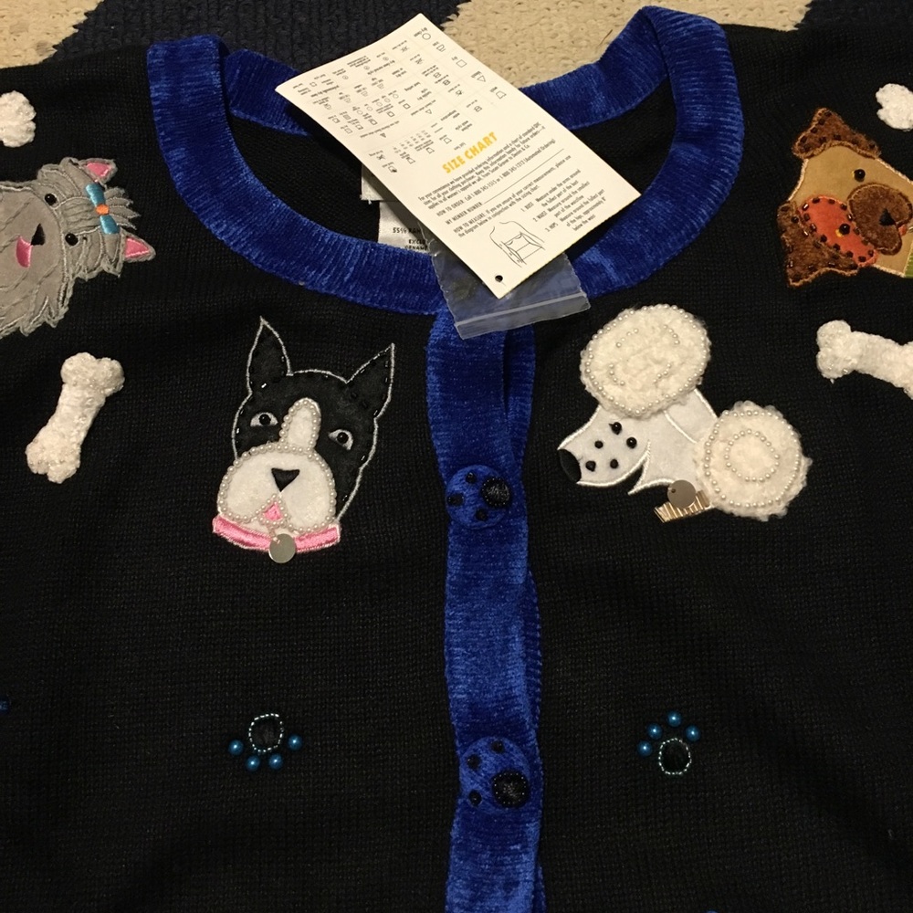 NWT Quacker Factory Dog Cardigan - Picture 2 of 7
