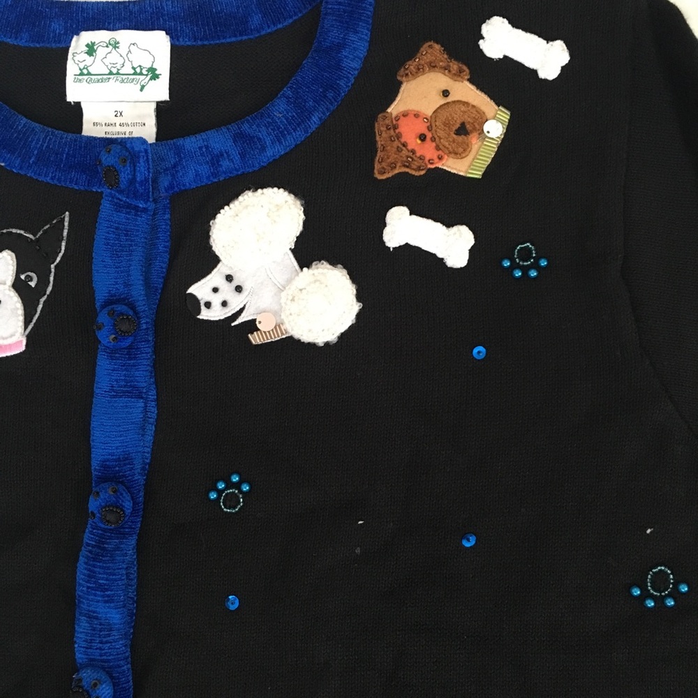NWT Quacker Factory Dog Cardigan - Picture 5 of 7