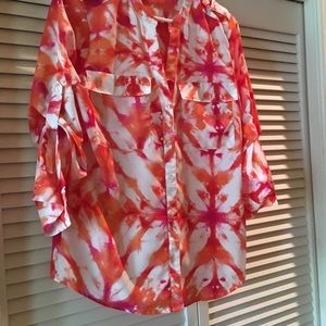 Calvin Klein Tab Cuff Tunic. EUC