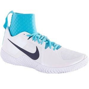 NWOT NIKE COURT FLARE WHITE/BLUE. Women US 8.5