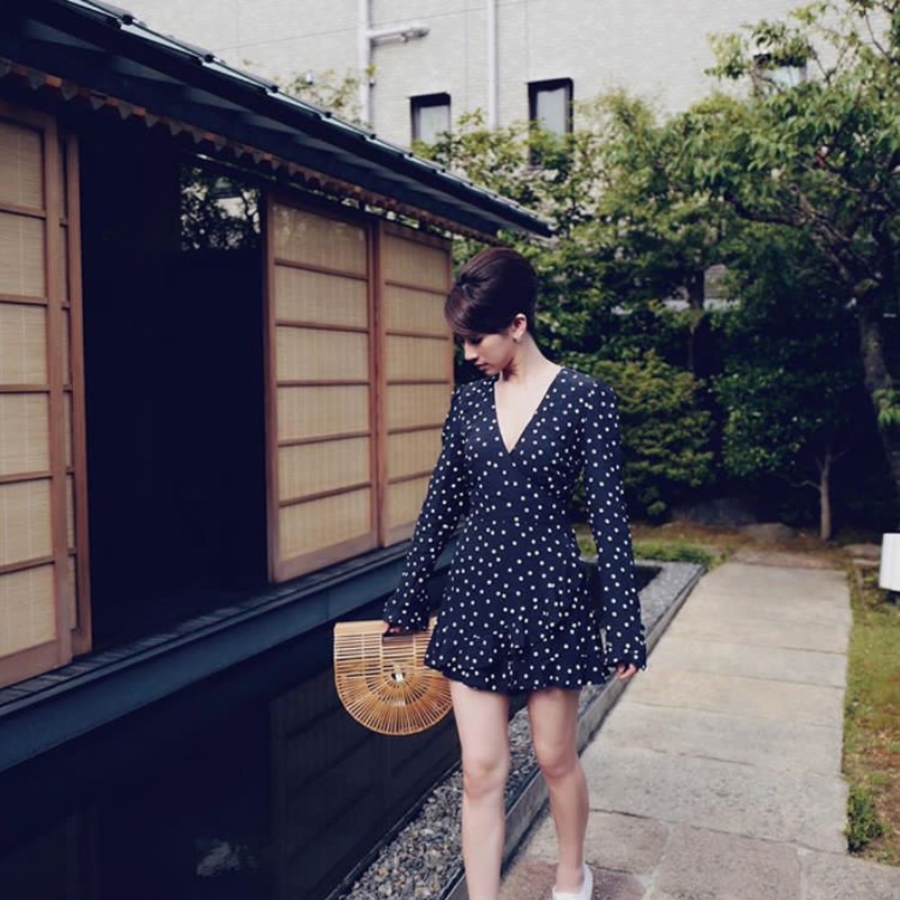 Zara polka dot romper