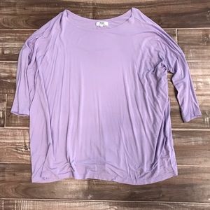Purple Piko Quarter Sleeve Shirt