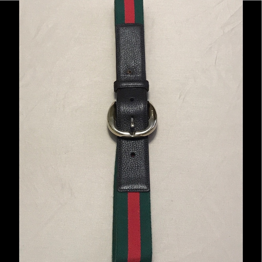 Authentic Gucci Red & Green  Belt