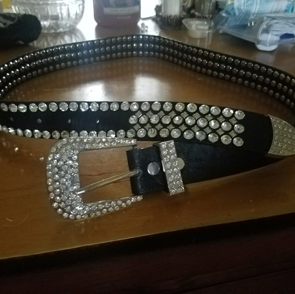 SOLD MMS Rhinestoned Belt