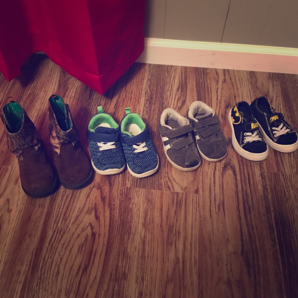 Bundle Toddler Boy Size 6 Shoes, Batman, Boots