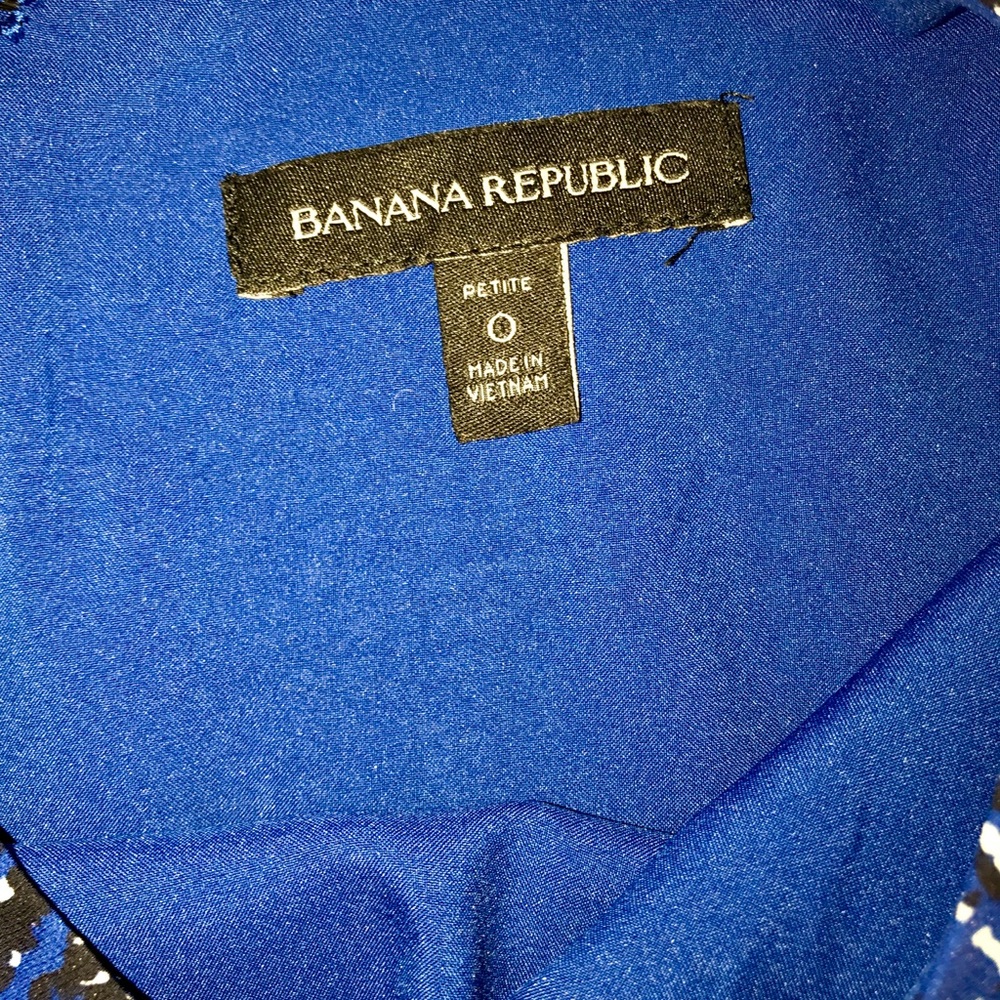 Banana Republic Geometric Print Tiered Dress 0P - Picture 2 of 3