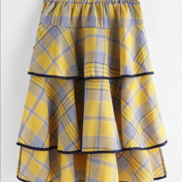 🌾Fall Plaid Ruffle Skirt - Picture 2 of 3