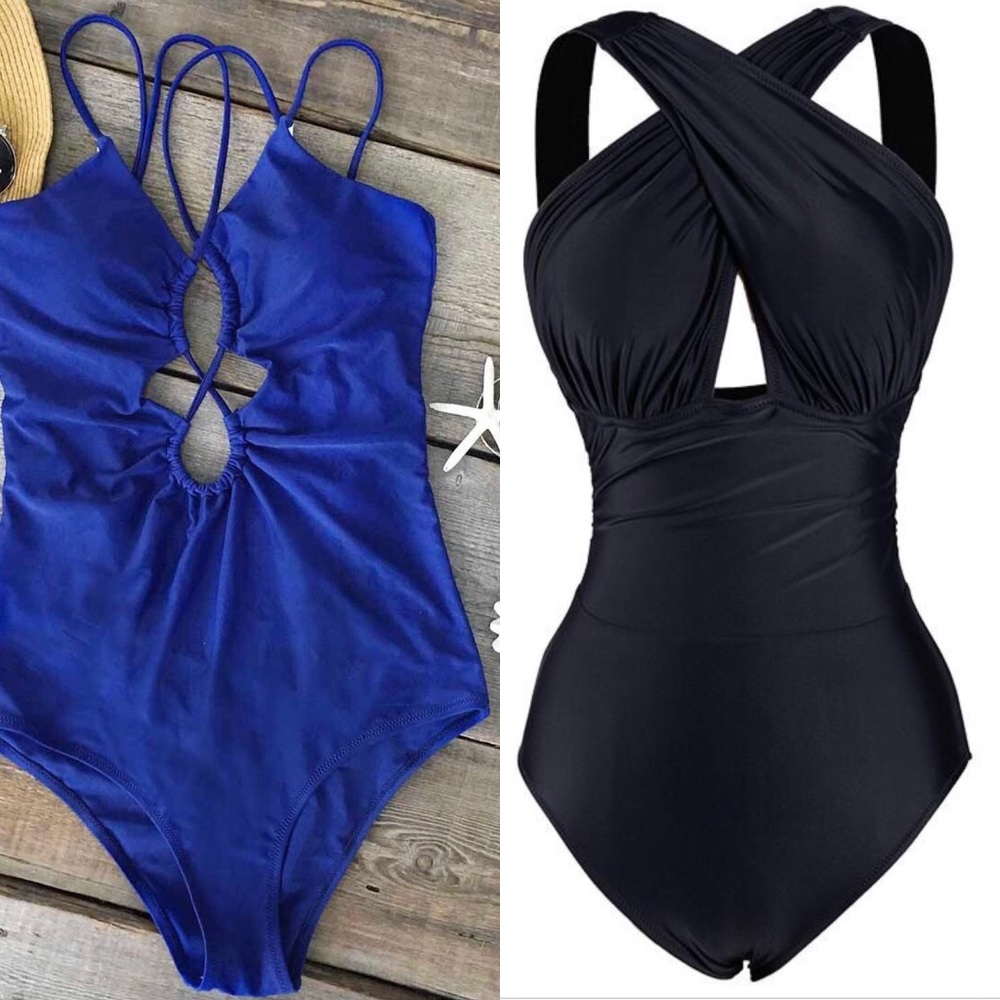 NWT 2 Cupshe One Piece Swimsuits- Large