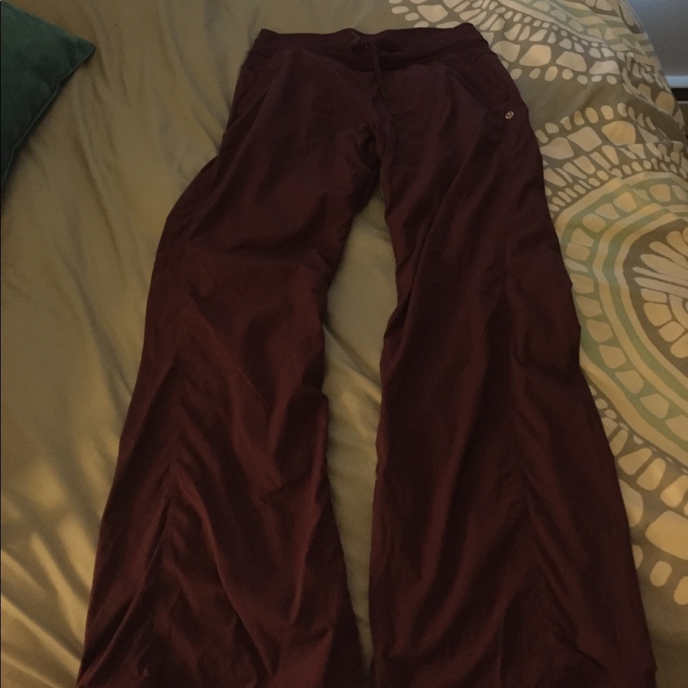 Maroon studio pants