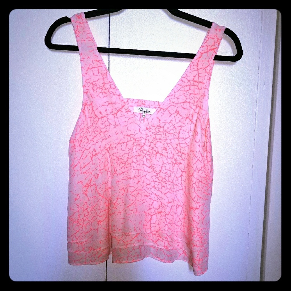 PARKER never worn sleeveless blouse - cut out back