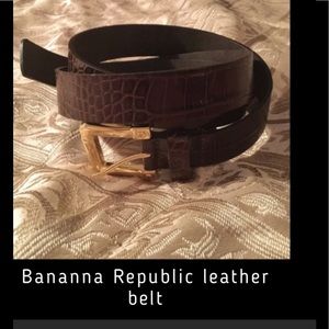 Leather belt