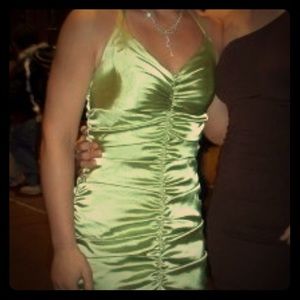 Lime green prom dress