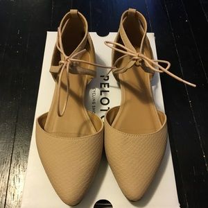 GAP Tan Flats with Ankle Tie