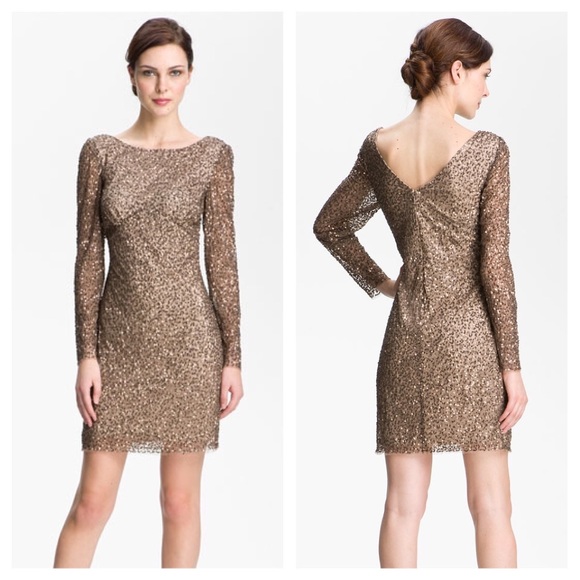 Adrianna Papell Dresses & Skirts - Adrianna papell silver sequin party Shift dress