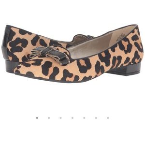 Anne Klein Keana Leopard Flats
