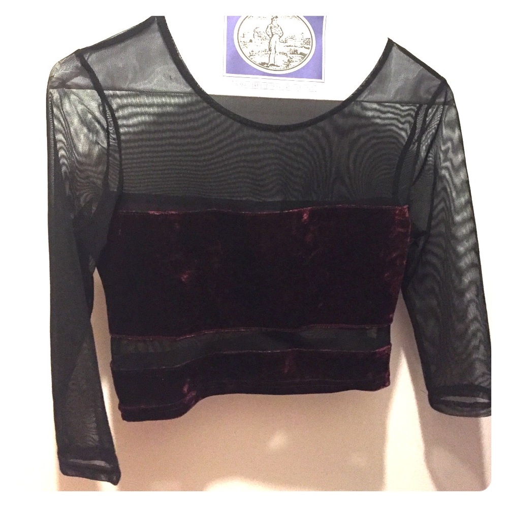 Mesh crop top