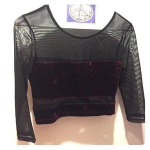 Mesh crop top