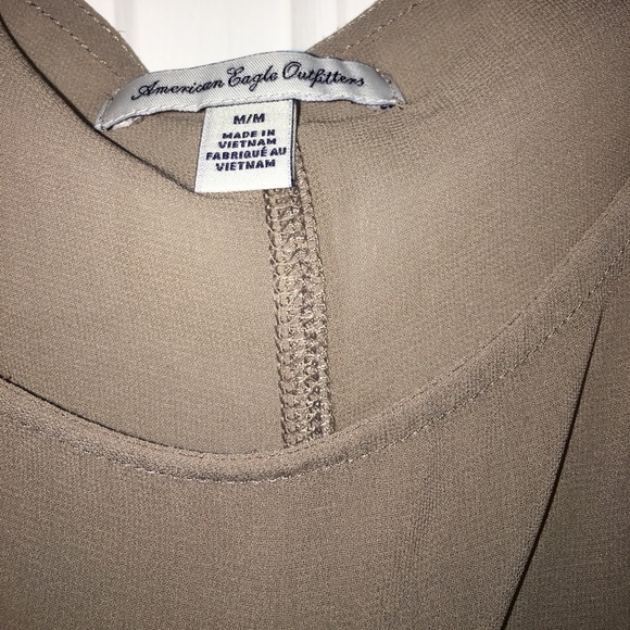 Gold Shimmer American Eagle Top - Picture 2 of 3