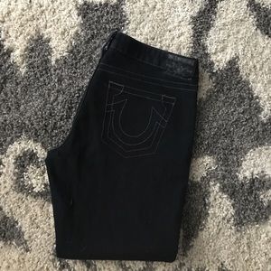 True Religion black capris pants