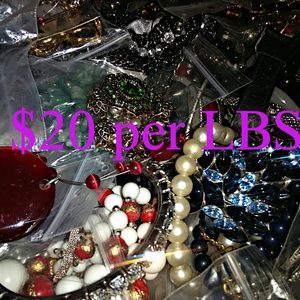 HUGE VINTAGE Lot of Jewelry!! Sold by the POUND