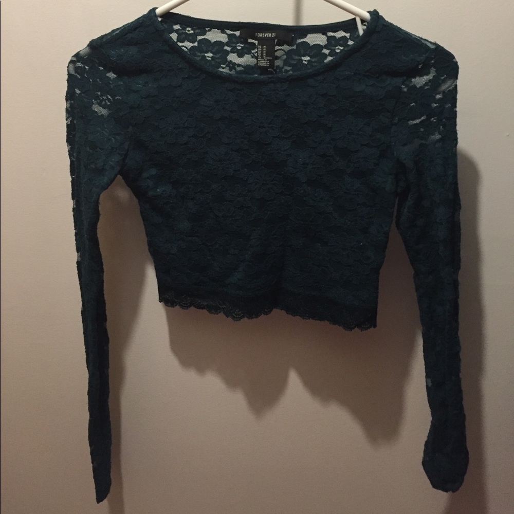 Aqua crop top