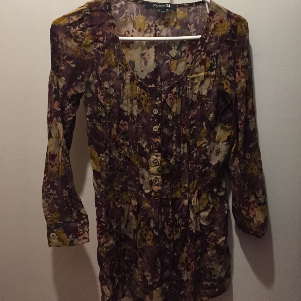 Long sleeve purple shirt