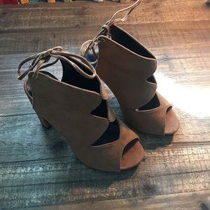 Brown Suede Heels