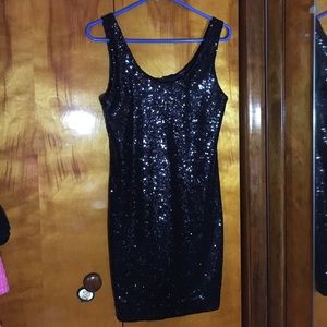Beautiful black sequin dress